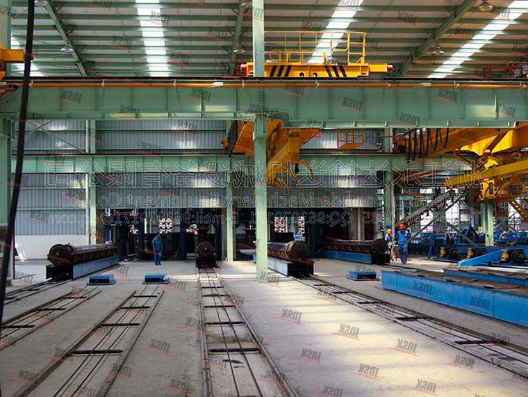 Prestressed concrete pipe pile production line